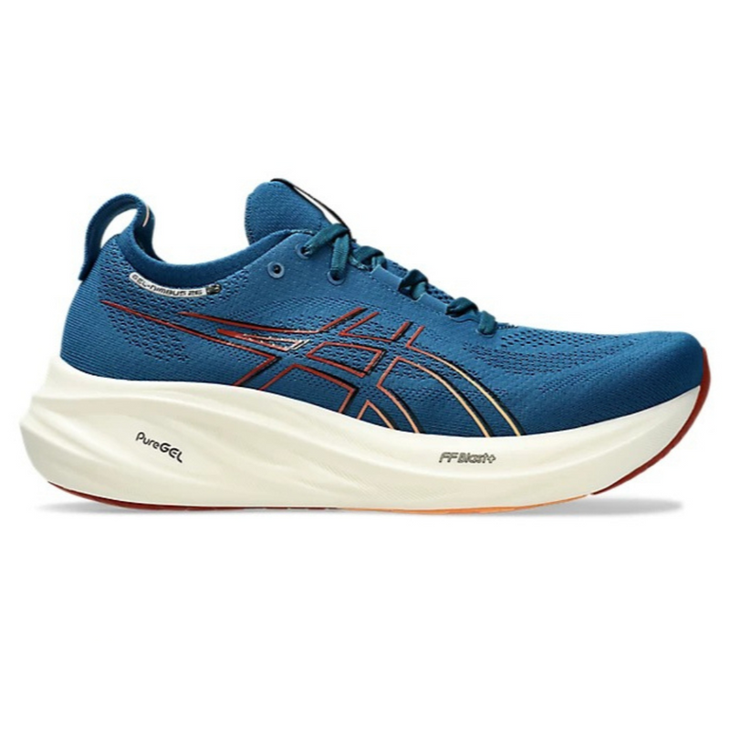 Asics Gel - Nimbus 26 - Azul com Branco e Vermelho