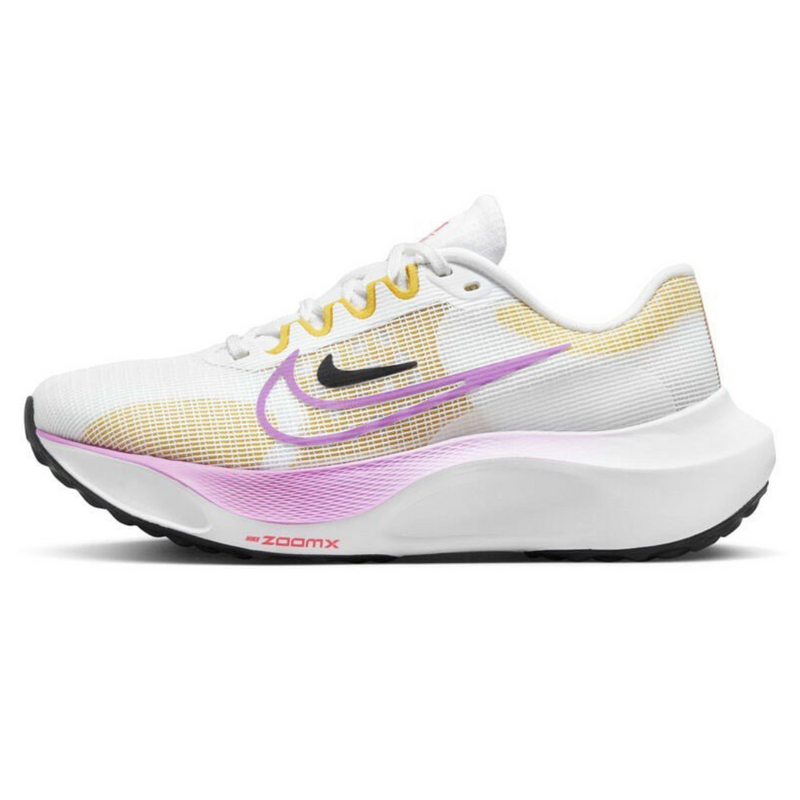 Nike Zoom Fly 5 Branco com Amarelo e Lilas