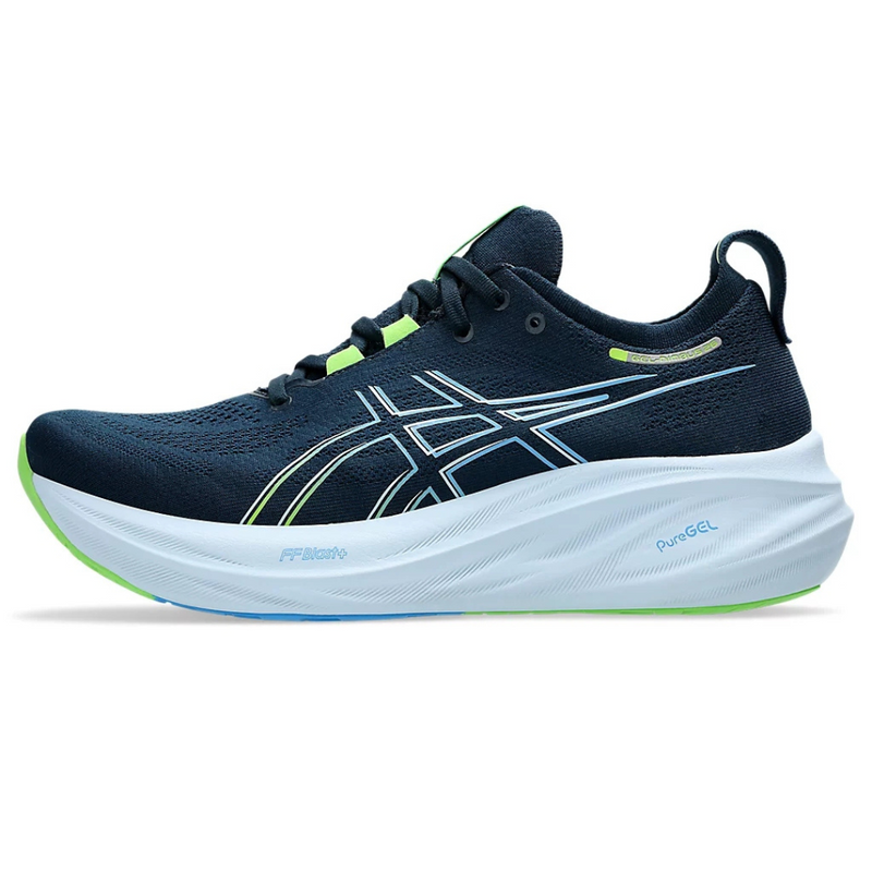 Asics Gel - Nimbus 26 - Azul Marinho com Azul e Verde