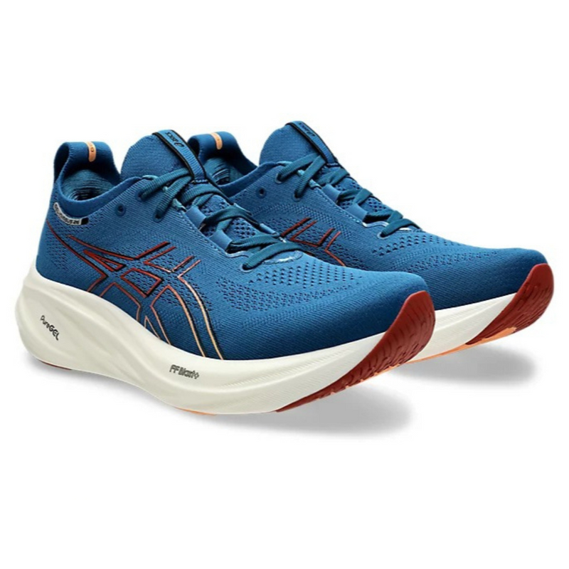 Asics Gel - Nimbus 26 - Azul com Branco e Vermelho