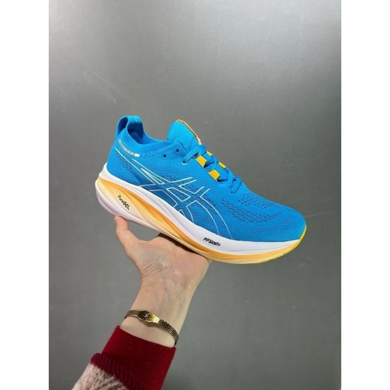 Asics Gel - Nimbus 26 - Azul e Laranja