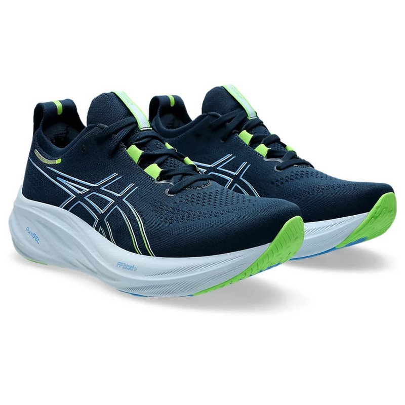 Asics Gel - Nimbus 26 - Azul Marinho com Azul e Verde