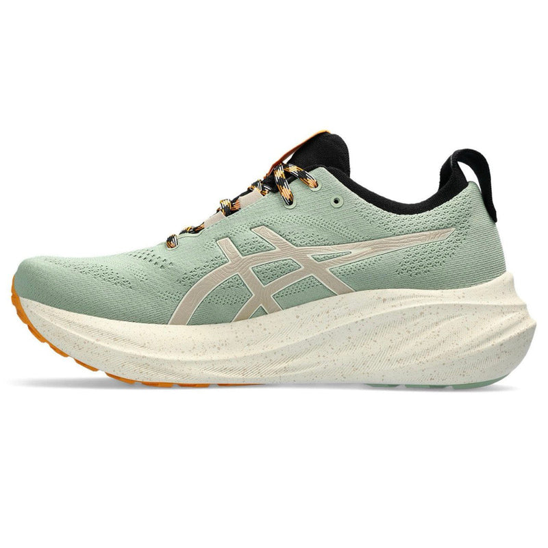 Asics Gel - Nimbus 26 - Verde com Creme e Laranja