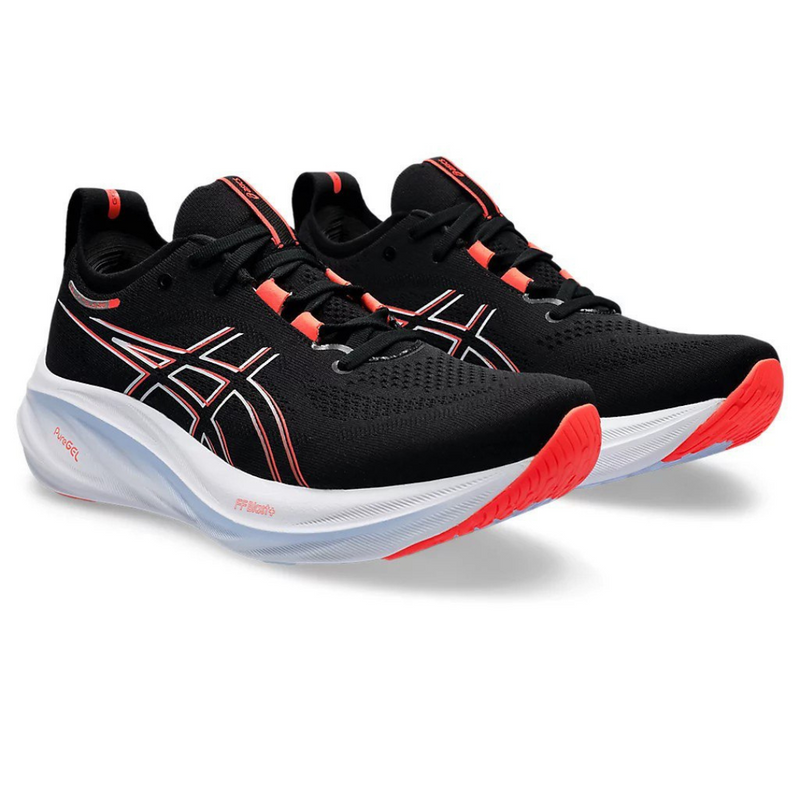 Asics Gel - Nimbus 26 - Preto com Branco e Vermelho