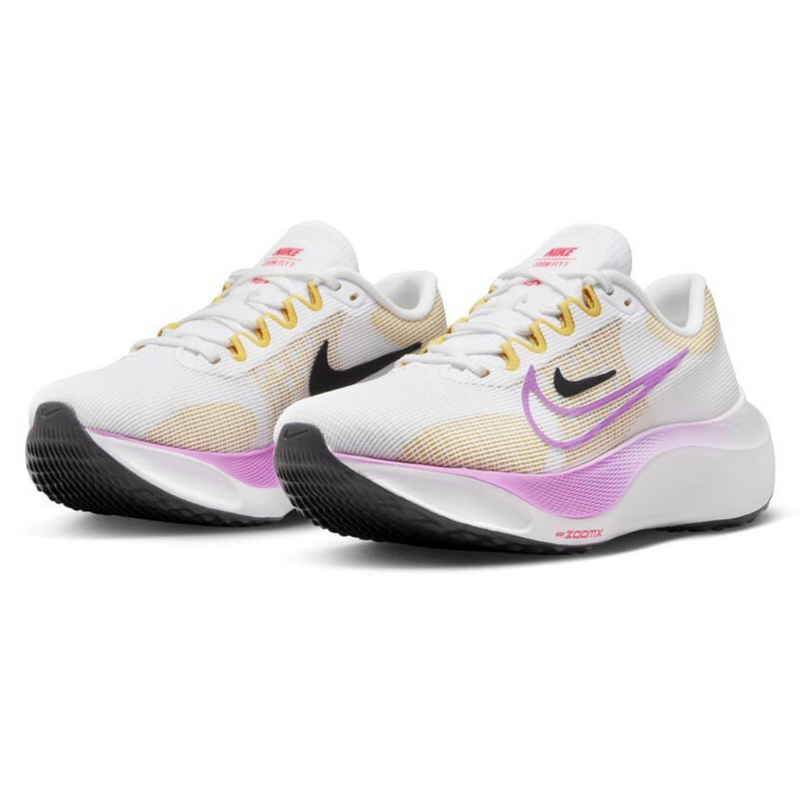 Nike Zoom Fly 5 Branco com Amarelo e Lilas