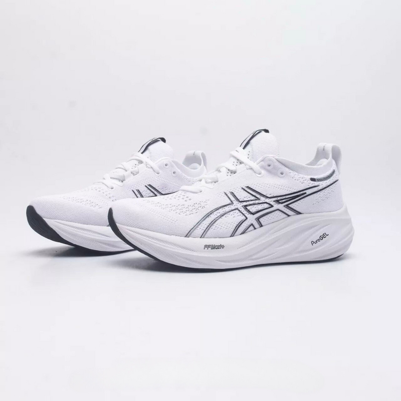 Asics Gel - Nimbus 26 - Branco Preto