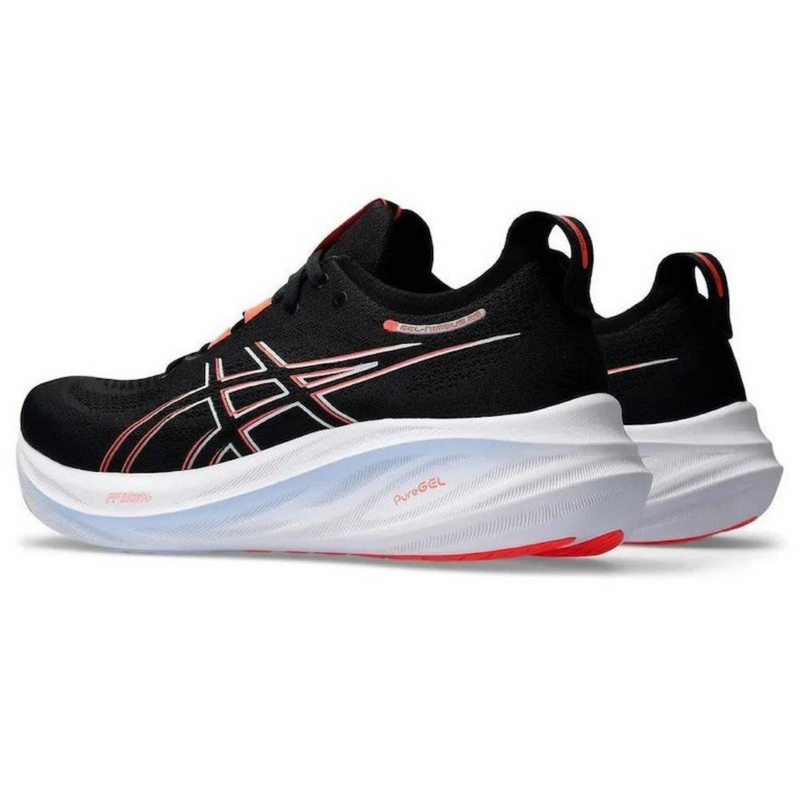 Asics Gel - Nimbus 26 - Preto com Branco e Vermelho