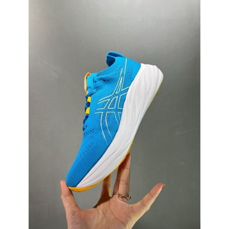 Asics Gel - Nimbus 26 - Azul e Laranja