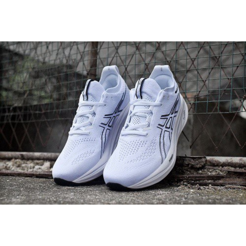 Asics Gel - Nimbus 26 - Branco Preto