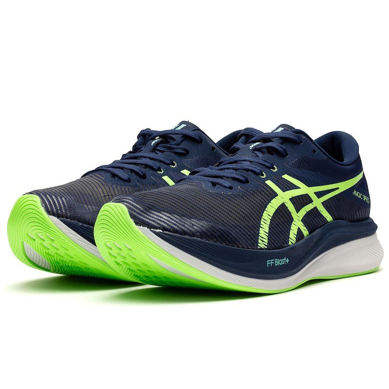 Asics Magic Speed 3 - Azul Marinho com Verde e Branco