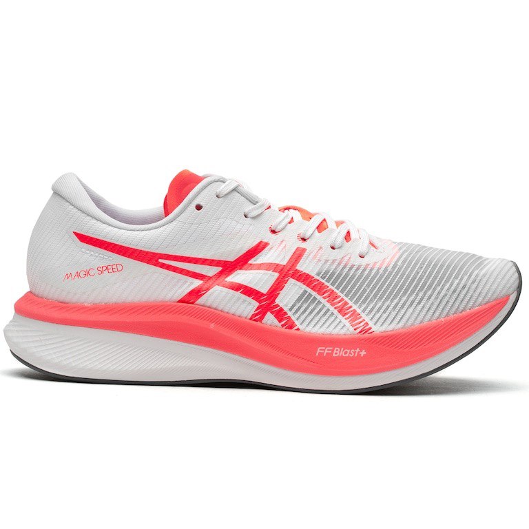 Asics Magic Speed 3 - Branco com Vermelho