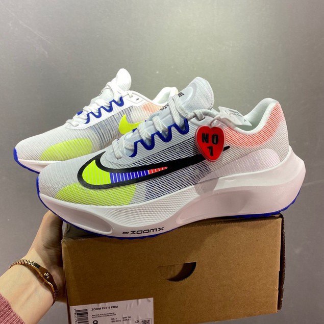 Nike Zoom Fly 5 Branco com Azul e Verde